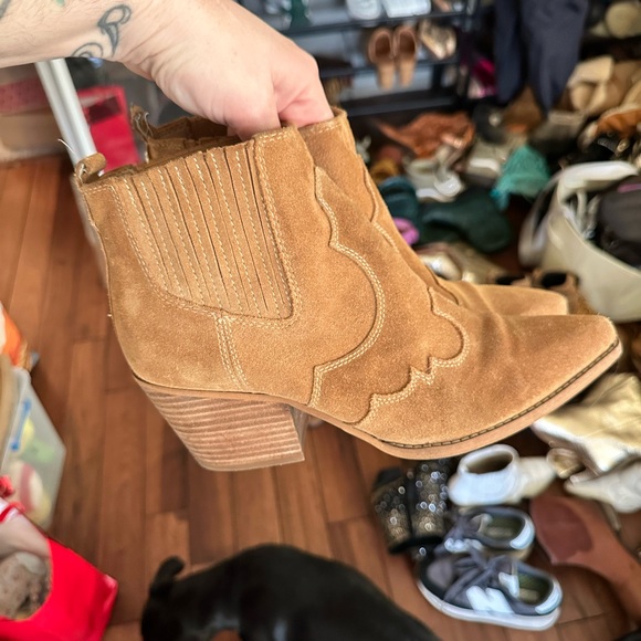 Sam Edelman for free people tan Winona ankle boots size 8.5 but run closer to 9 - Picture 5 of 9